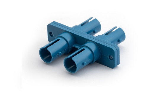 ST Duplex Adapter, Plastic Housing