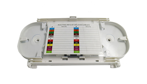 FTTH 12 24 Cores Plastic Fiber Optic Splice Tray/Cassette