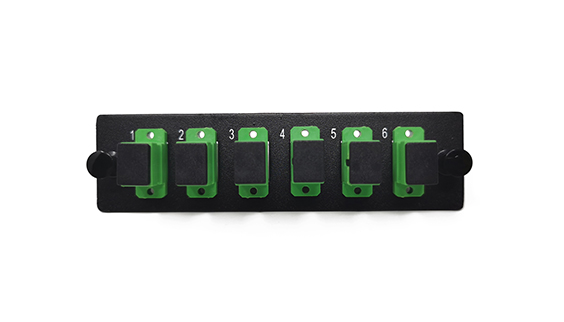 Data Center Fiber 6 Port SC Adapter Panel Patch Plate