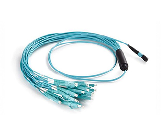 MPO(Male) - LC Fan - out 0.9mm 30cm Cable