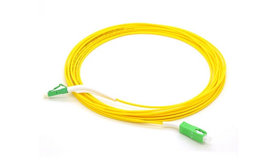 90 Degree Angled Boot Fiber Optic Jumpers LC/APC-SC/APC SM Fiber Patchcord G657A