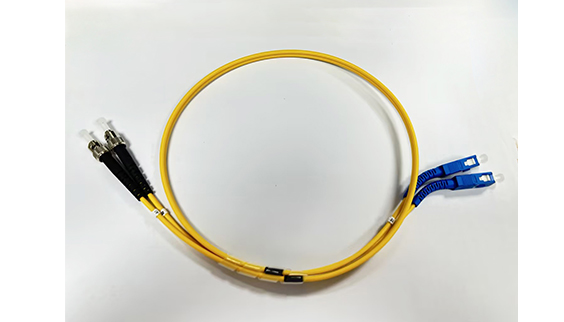 SC Flex Angle Boot Jumper Cables SC/UPC-ST/UPC Fiber Optic Patchcord Duplex SM Yellow