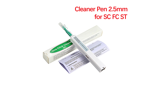 One-Click Cleaner Fiber Optic Cleaning Pen for 2.5mm FC/SC/ST Connectors